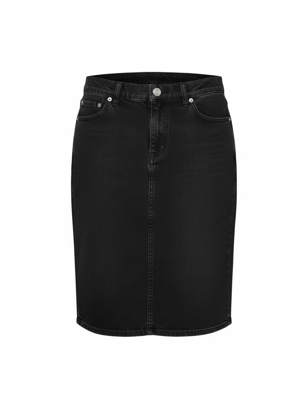 Lauren Jeans Co Ralph Lauren Black Denim Western Cowgirl Pencil Skirt Size 6